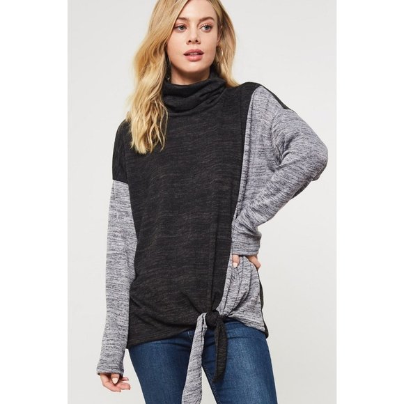 Promesa Tops - Promesa Color Block Knit Top